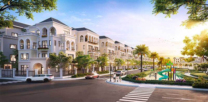 Biệt thự song lập Vinhomes Happy Home Cam Ranh sở hữu phong cách thiết kế kết hợp hài hòa giữa kiến trúc hiện đại và hơi thở Á Đông