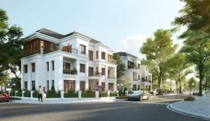 Biệt thự tứ lập Vinhomes Happy Home Cam Ranh bao gồm 4 căn biệt thự liền nhau tạo thành một thể thống nhất